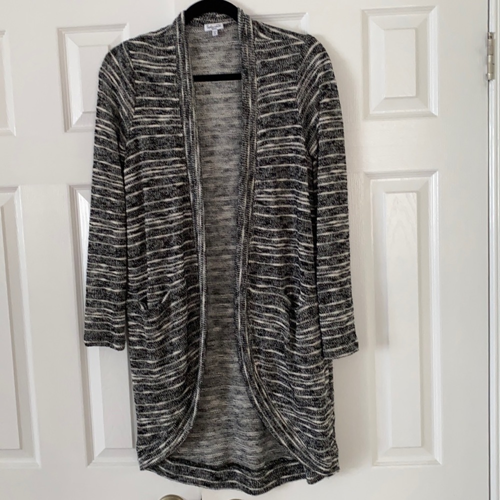 Splendid Black and White Cardigan sz S
